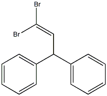 1,1-Dibromo-3,3-diphenyl-1-propene Struktur