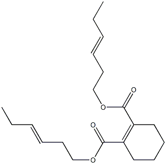 1-Cyclohexene-1,2-dicarboxylic acid bis(3-hexenyl) ester Struktur