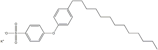 4-(4-Tridecylphenoxy)benzenesulfonic acid potassium salt Struktur