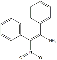 (Z)-1-Amino-2-nitro-1,2-diphenylethene Struktur