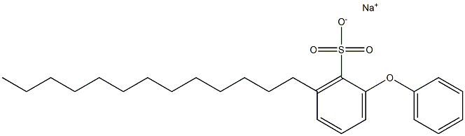 2-Phenoxy-6-tridecylbenzenesulfonic acid sodium salt Struktur