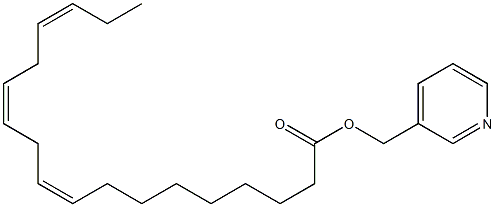 (9Z,12Z,15Z)-Octadeca-9,12,15-trienoic acid 3-pyridylmethyl ester Struktur