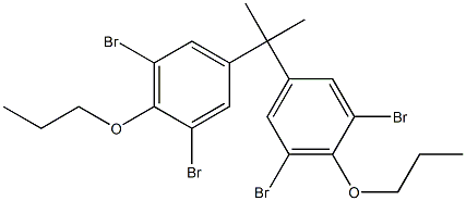 2,2-Bis(3,5-dibromo-4-propoxyphenyl)propane Struktur