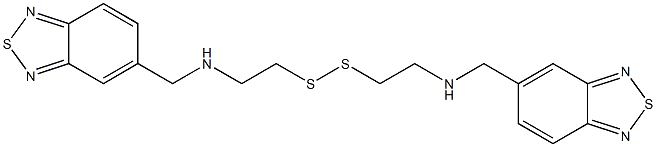 5,5'-Dithiobis(ethylene)bis(imino)bis(methylene)bis(2,1,3-benzothiadiazole) Struktur