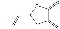 5-(1-Propenyl)-4,5-dihydro-3-methylenefuran-2(3H)-one Struktur