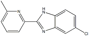 5-Chloro-2-(6-methyl-2-pyridinyl)-1H-benzimidazole Struktur