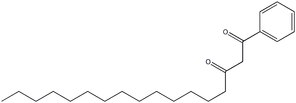 Pentadecanoylbenzoylmethane Struktur