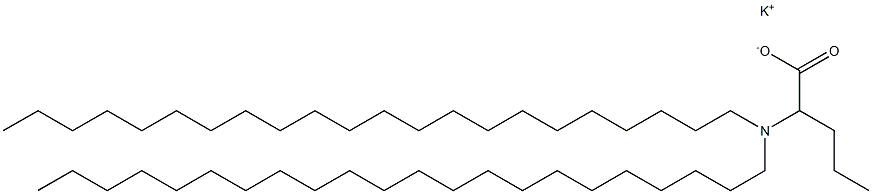 2-(Didocosylamino)valeric acid potassium salt Struktur