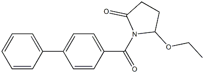 5-Ethoxy-1-[4-phenylbenzoyl]pyrrolidin-2-one Struktur