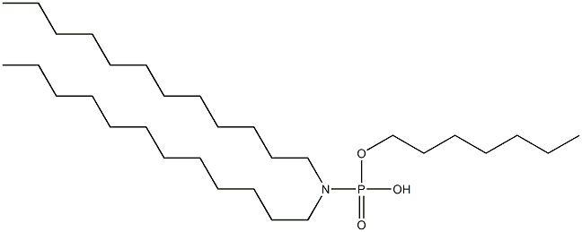 N,N-Didodecylamidophosphoric acid hydrogen heptyl ester Struktur