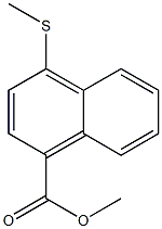 4-[Methylthio]-1-naphthoic acid methyl ester Struktur