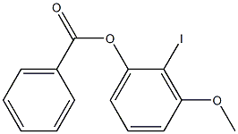 Benzoic acid 2-iodo-3-methoxyphenyl ester Struktur