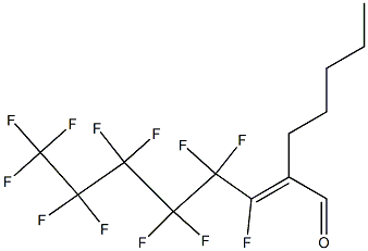 3,4,4,5,5,6,6,7,7,8,8,8-Dodecafluoro-2-pentyl-2-octenal Struktur