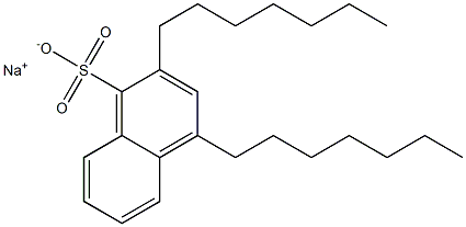 2,4-Diheptyl-1-naphthalenesulfonic acid sodium salt Struktur