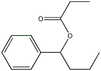 Propionic acid 1-phenylbutyl ester Struktur