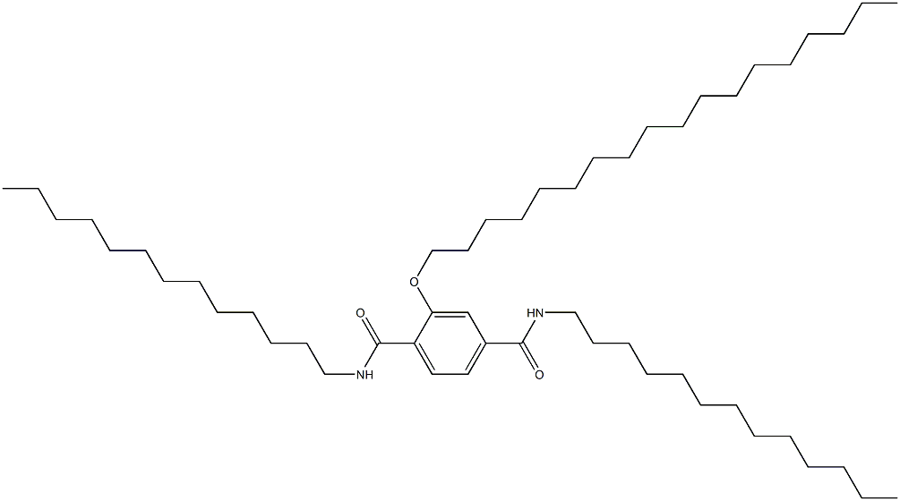 2-(Octadecyloxy)-N,N'-ditridecylterephthalamide Struktur