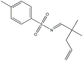 N-(2,2-Dimethyl-4-pentenylidene)-p-toluenesulfonamide Struktur