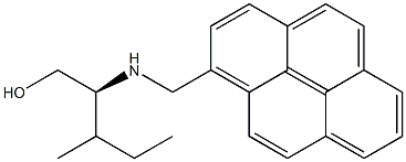 1-[[(1S)-1-Hydroxymethyl-2-methylbutyl]aminomethyl]pyrene Struktur