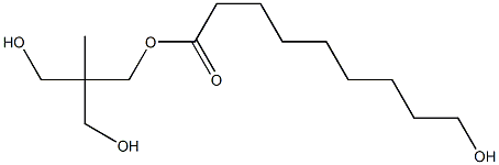 9-Hydroxynonanoic acid 2,2-bis(hydroxymethyl)propyl ester Struktur