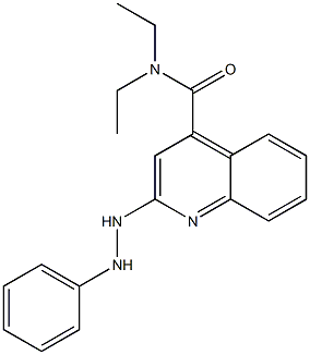 N,N-Diethyl-2-(2-phenylhydrazino)quinoline-4-carboxamide Struktur