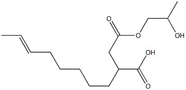 3-(6-Octenyl)succinic acid hydrogen 1-(2-hydroxypropyl) ester Struktur