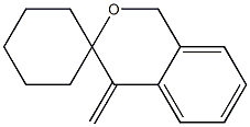 1',4'-Dihydro-4'-methylenespiro[cyclohexane-1,3'-[3H-2]benzopyran] Struktur