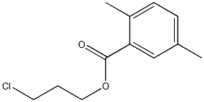 2,5-Dimethylbenzenecarboxylic acid 3-chloropropyl ester Struktur