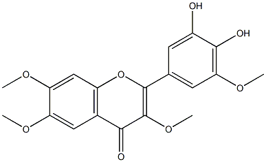 3',4'-Dihydroxy-3,5',6,7-tetramethoxyflavone Struktur