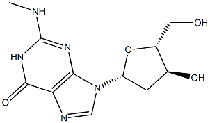 N-Methyl-2'-deoxyguanosine Struktur