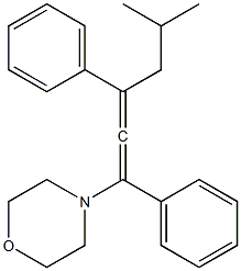 1-Morpholino-1,3-diphenyl-5-methyl-1,2-hexadiene Struktur