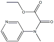 N-Methyl-N-(3-pyridinyl)oxamidic acid ethyl ester Struktur