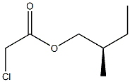 (-)-Chloroacetic acid (R)-2-methylbutyl ester Struktur