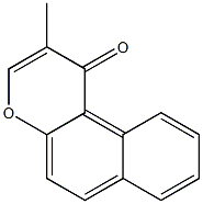 2-Methyl-1H-naphtho[2,1-b]pyran-1-one Struktur