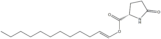 (S)-5-Oxopyrrolidine-2-carboxylic acid 1-dodecenyl ester Struktur