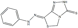 7-(2-Phenylhydrazono)-7H-thiazolo[4,3-c]-1,2,4-triazole-3(2H)-thione Struktur