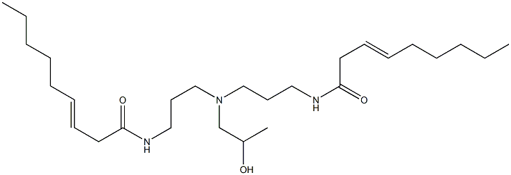 N,N'-[2-Hydroxypropyliminobis(3,1-propanediyl)]bis(3-nonenamide) Struktur