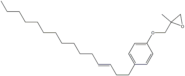 4-(3-Pentadecenyl)phenyl 2-methylglycidyl ether Struktur