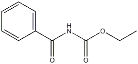 Benzoylcarbamic acid ethyl ester Struktur