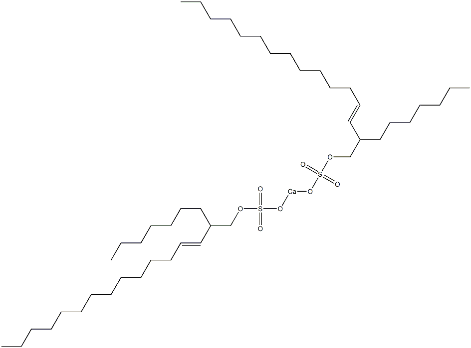 Bis(2-heptyl-3-hexadecenyloxysulfonyloxy)calcium Struktur