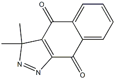 3,3-Dimethyl-3H-benz[f]indazole-4,9-dione Struktur