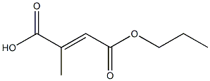 3-Methylfumaric acid 1-propyl ester Struktur