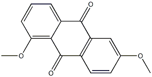 1,6-Dimethoxyanthraquinone Struktur