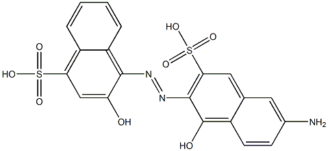 6'-Amino-1',2-dihydroxy-(1,2'-azobisnaphthalene)-3',4-disulfonic acid Struktur