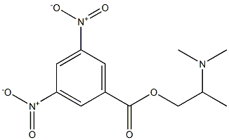 3,5-Dinitrobenzoic acid 2-dimethylaminopropyl ester Struktur