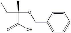 (2S)-2-Benzyloxy-2-methylbutyric acid Struktur