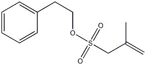 2-Methyl-2-propene-1-sulfonic acid (2-phenylethyl) ester Struktur