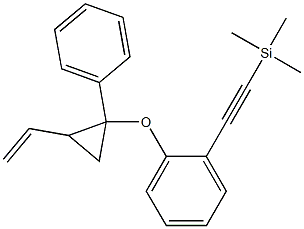 1-[(1-Phenyl-2-ethenylcyclopropyl)oxy]-2-[(trimethylsilyl)ethynyl]benzene Struktur