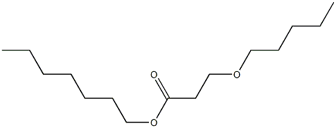 3-Pentyloxypropionic acid heptyl ester Struktur