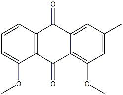 4,5-Dimethoxy-2-methylanthracene-9,10-dione Struktur