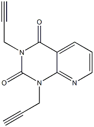 1,3-Bis(2-propynyl)-1,2,3,4-tetrahydropyrido[2,3-d]pyrimidine-2,4-dione Struktur